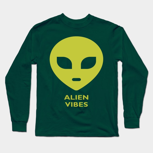 Alien Vibes Long Sleeve T-Shirt by yayor